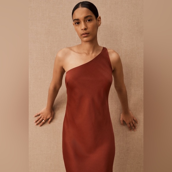 BHLDN Audrie One-Shoulder Midi Dress - Picture 3 of 5